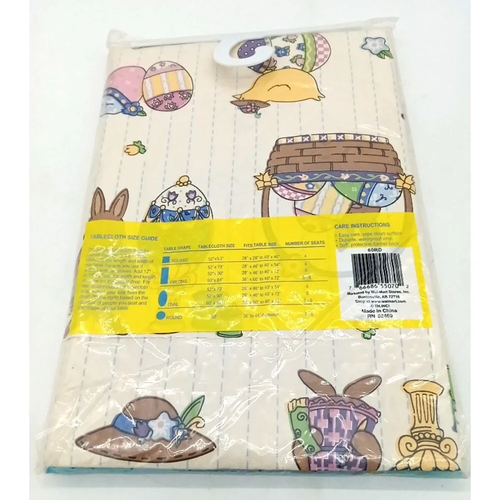 Happy Easter Vinyl Flannel Back 60